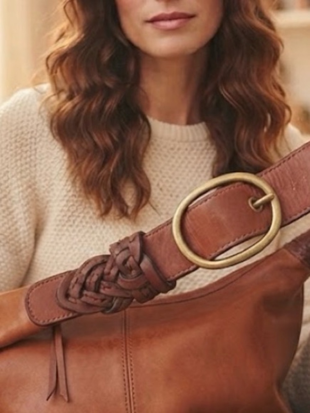 Authentic COACH Bleecker Tattersall Crossbody Bag in Vachetta. - Picture 5 of 9